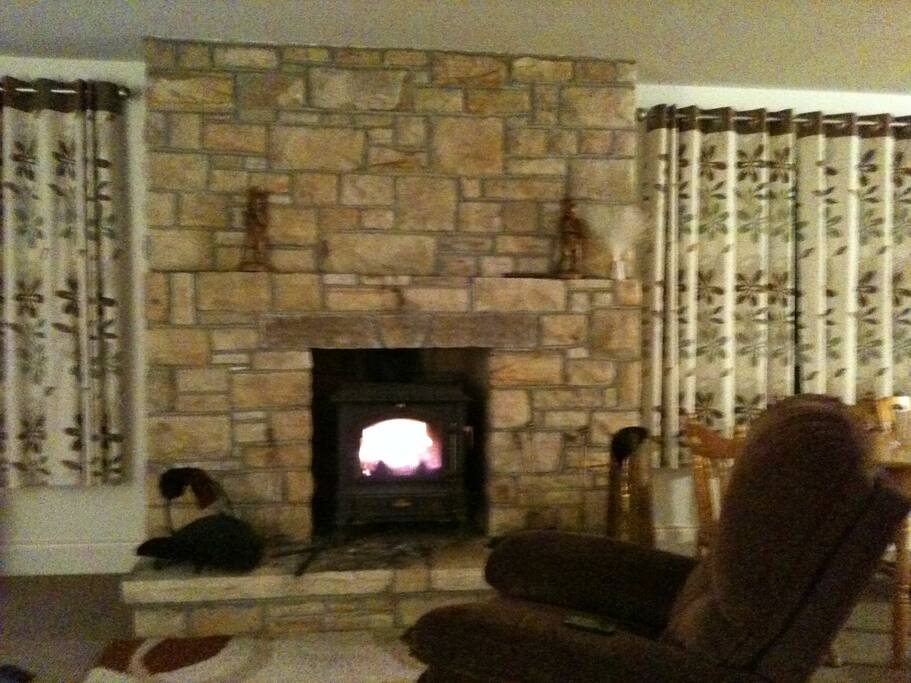 Cosy warm fire