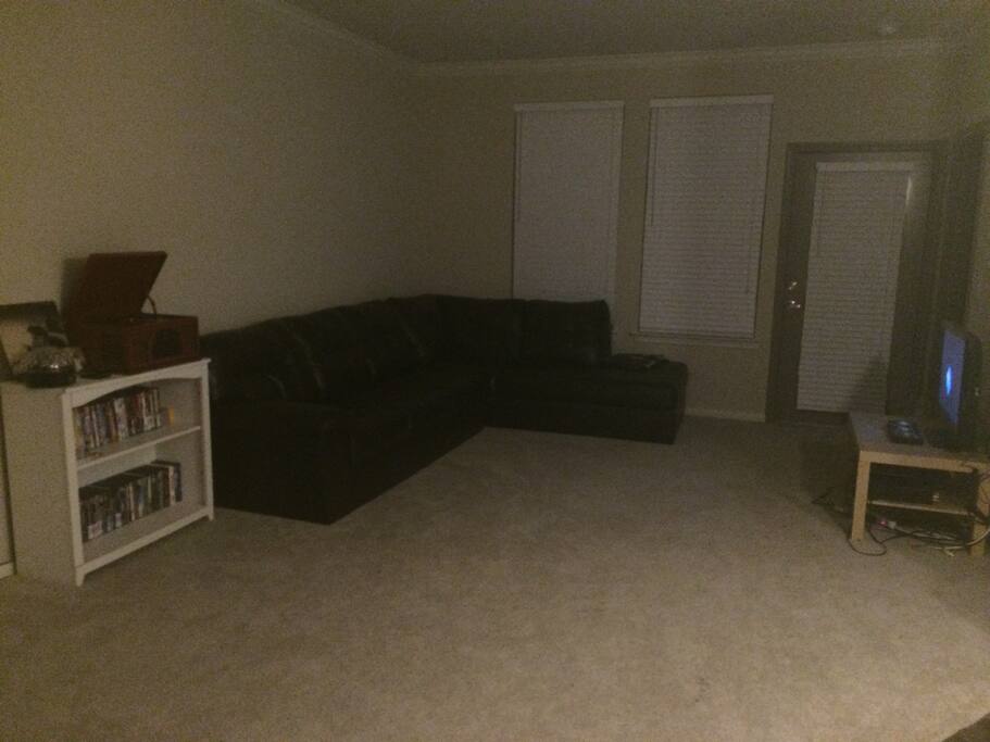 Living room is dark (sorry no light in living room :( )