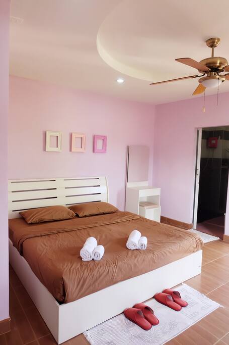 Bedroom with balcony and clock tower view :D