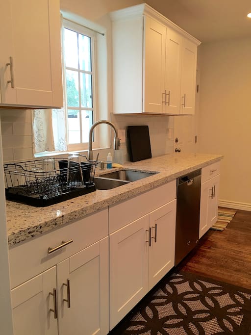 Kitchen with full-sized dishwasher
