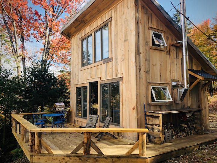 Off Grid Secluded Cabin on 37 Acre Farm - Cabins for Rent in Roxbury ...