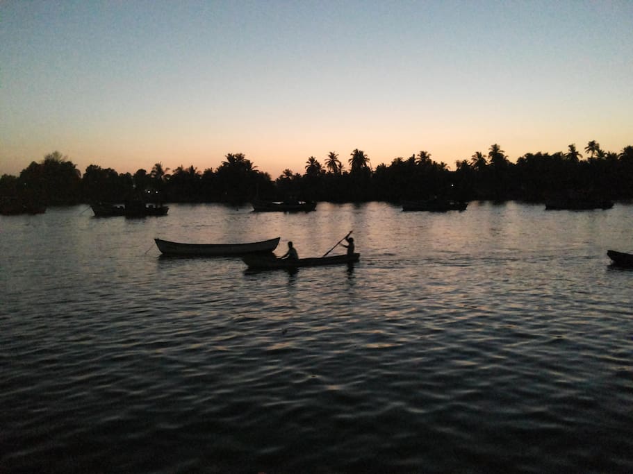 view from riverside restaurant