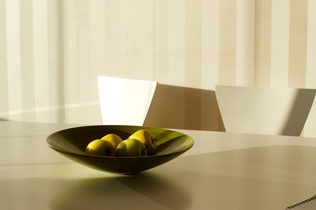 Large table for up to 8 persons.