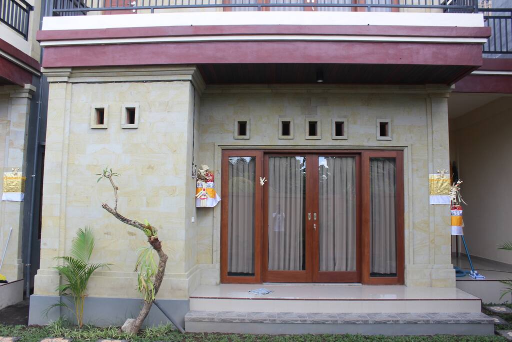The picture in front of Lucky Villa. The villa with second floor. In the first floor was kitchen and the second floor was bedroom.