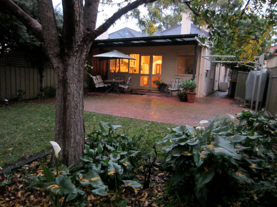 Courtyard and Back Garden