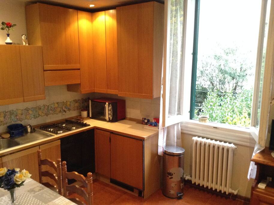 CUCINA CON AFFACCIO SUL GIARDINO
