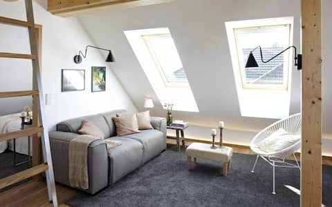 Popular Airbnb listing: Space and atmosphere under the rooftop (No. 7) in Konstanz