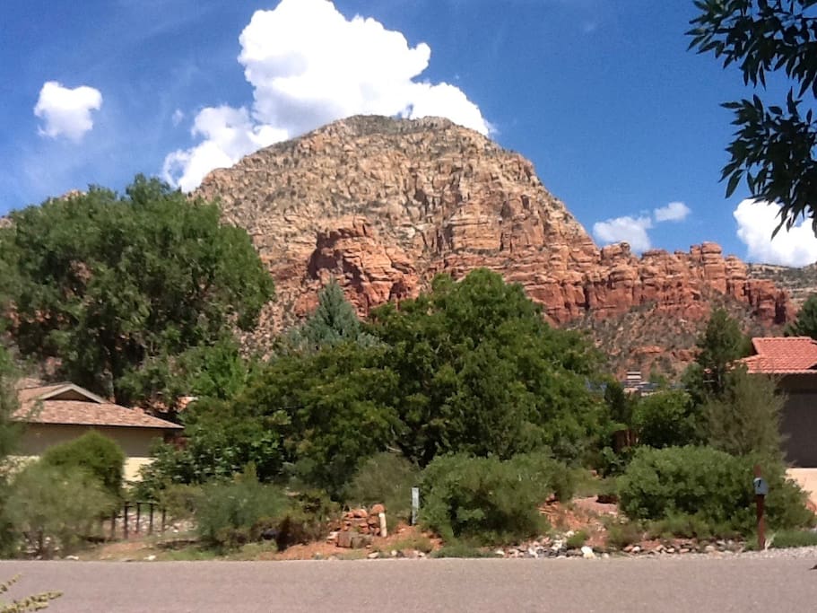 View of Thunder Mountain from the front Door.