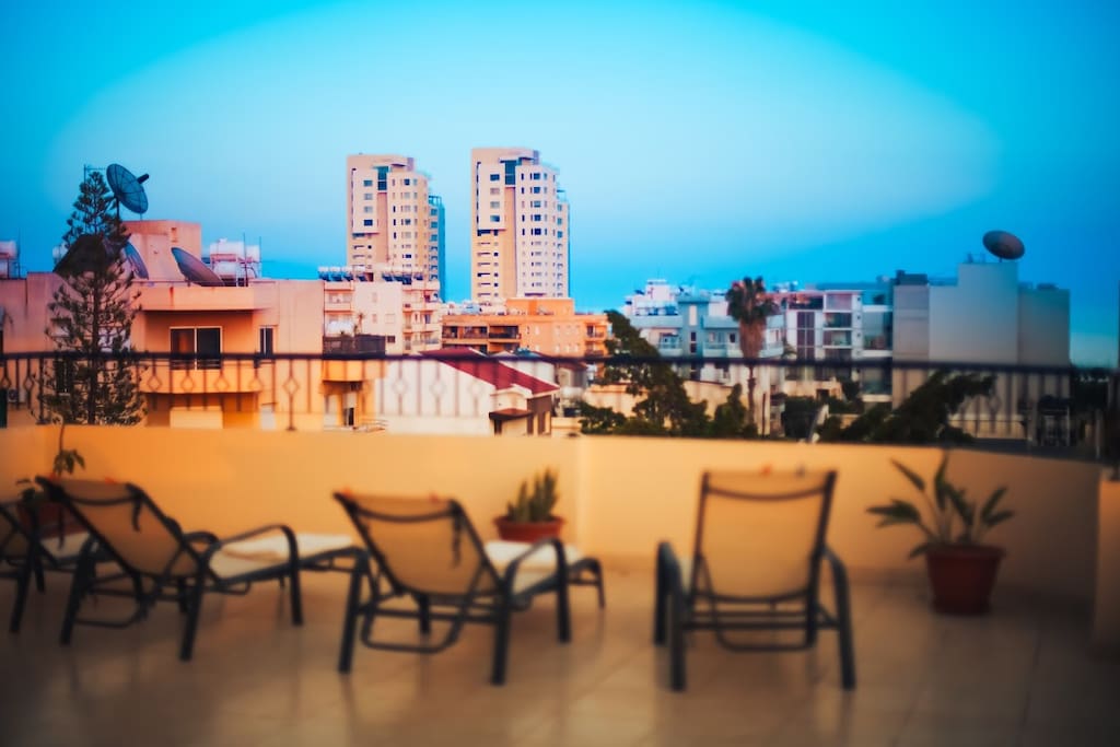 Sunbathe here all day long while enjoying seaview and downtown city view