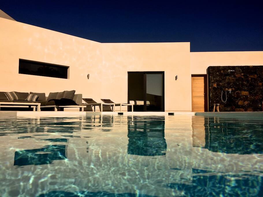 Swimming pool end of the day