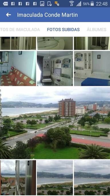 vistas desde la terraza y habitáculo de sala dormitorio