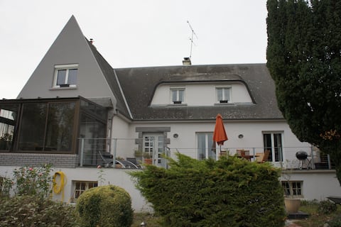 house with reindeer pool bretagne