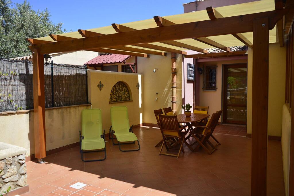 veranda VIlla Scopello