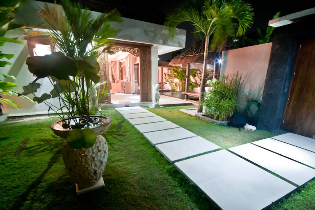 Garden in the night