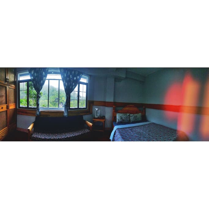 Room and window view.