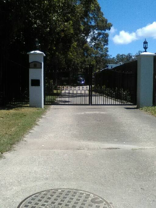 Front entrance. Fully fenced property.