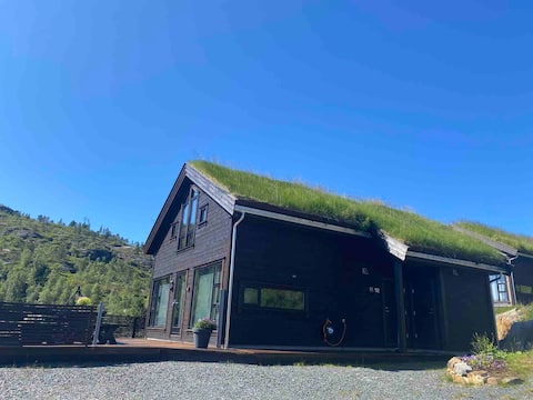 Beautiful modern cabin with Jacuzzi - near Trolltunga