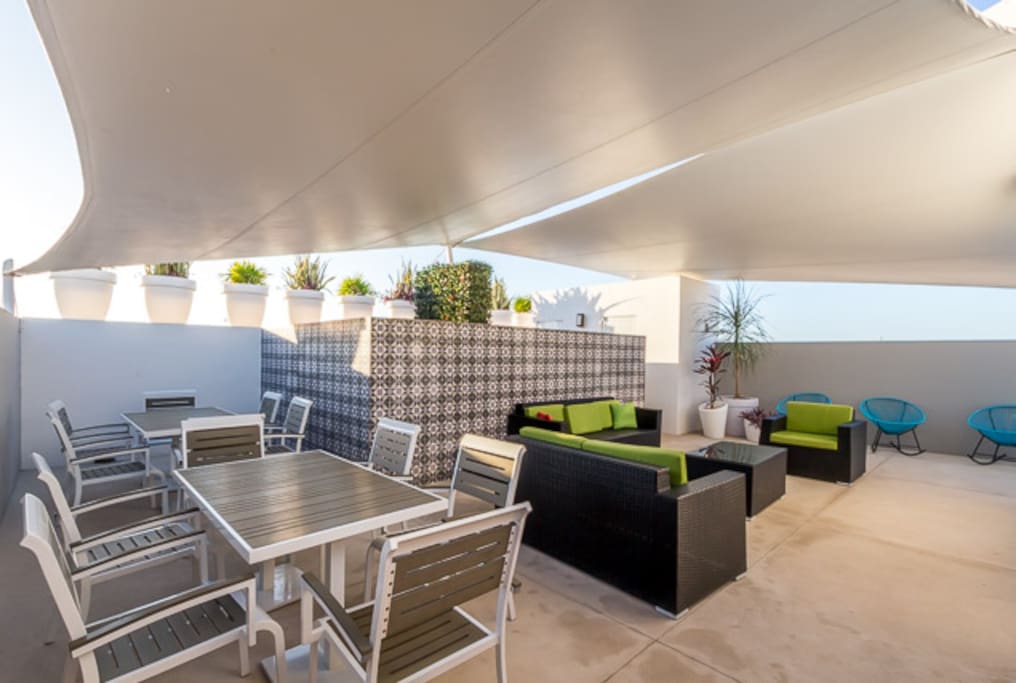 The rooftop is a great place to entertain