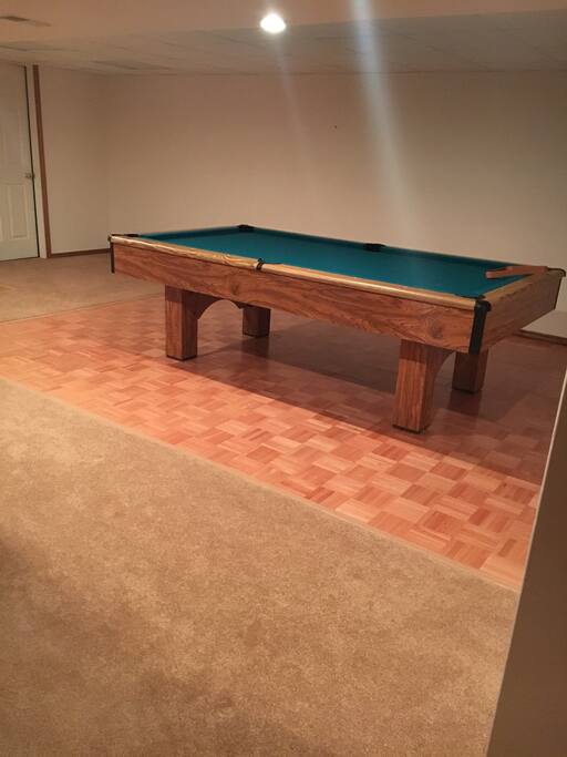 Pool table area