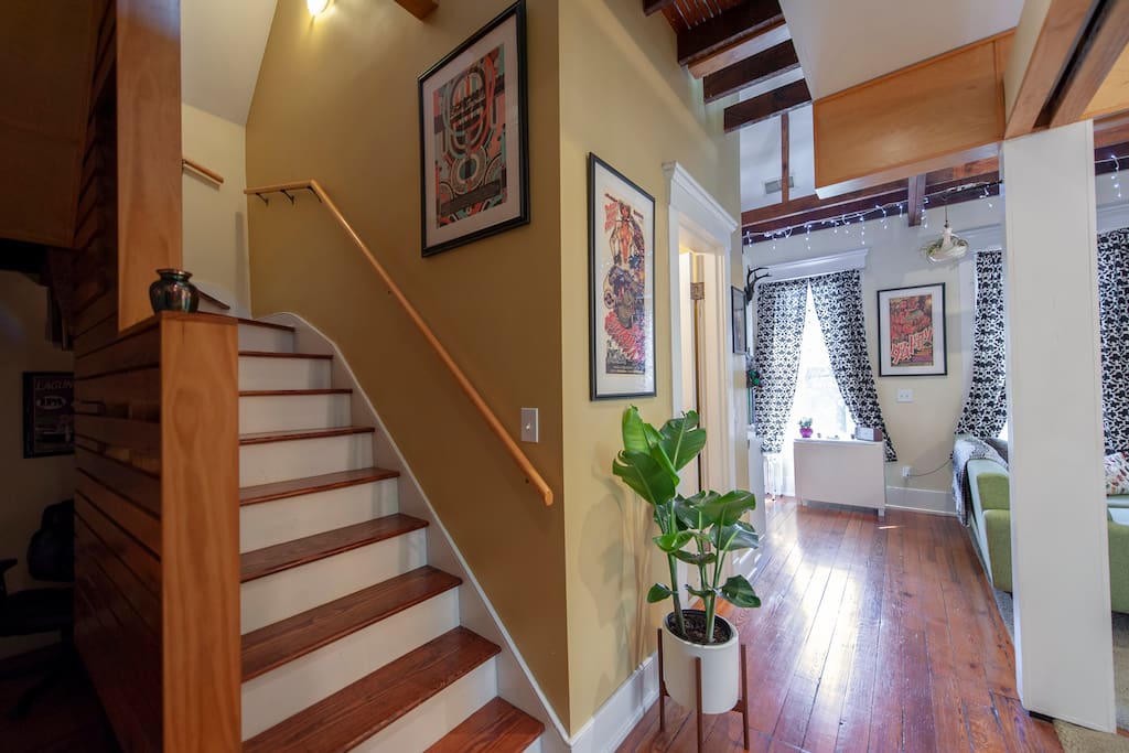 Stairs to loft