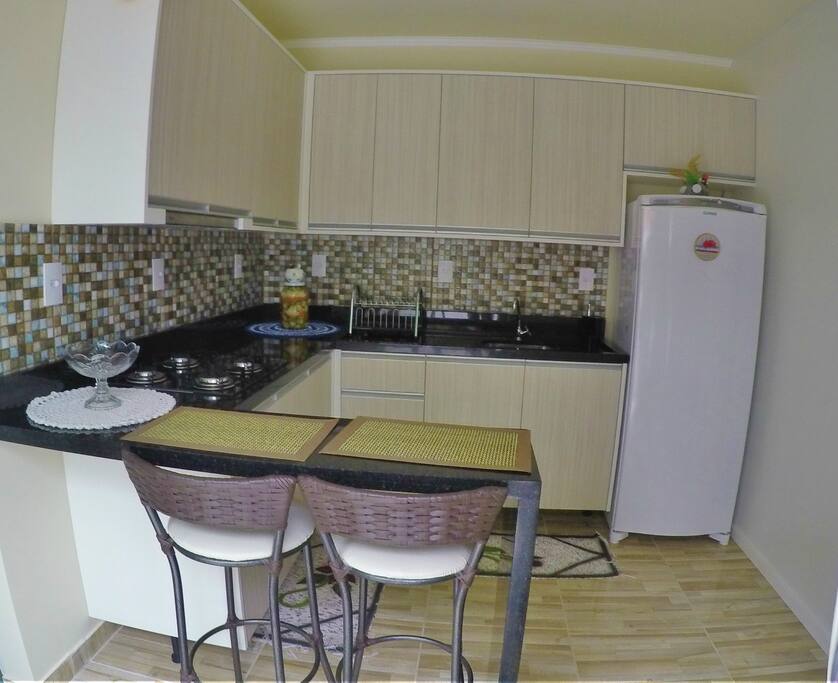 Visão geral da área da Cozinha