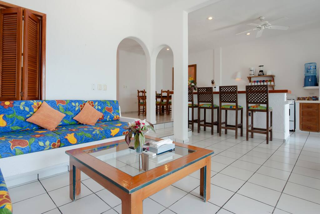 Open plan living area
