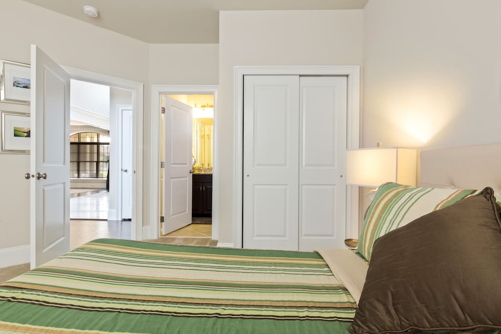 Your room is conveniently located on the ground floor right off of the foyer