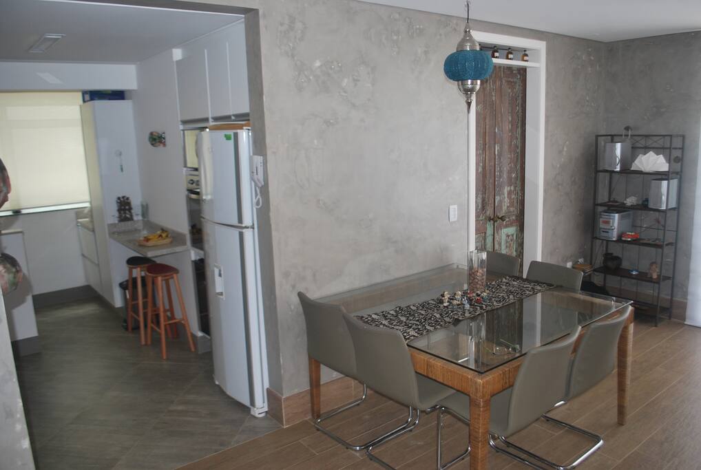 Living room and kitchen