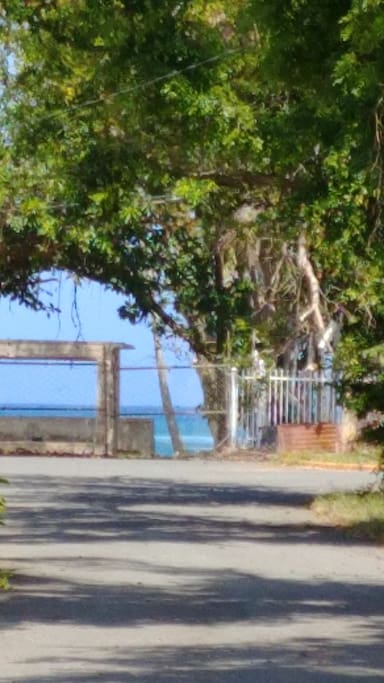 beach at front