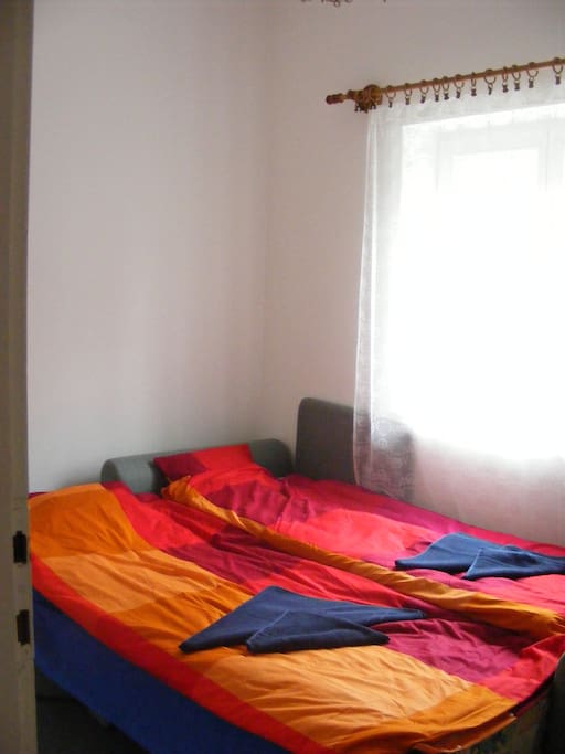 Small room with double bed