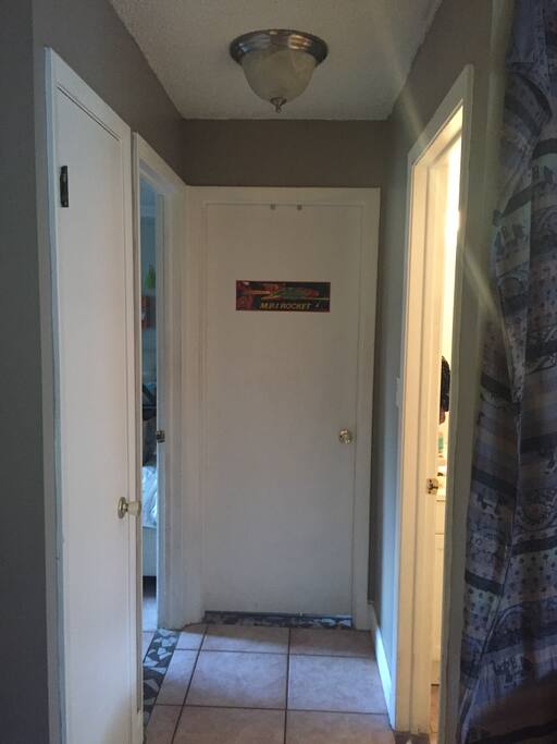 This is the end of the house with 2 bedrooms and shared bathroom.
