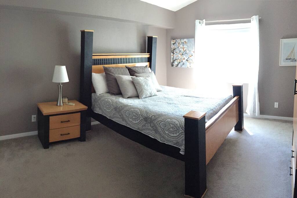 New mattress and well appointed bedroom.
