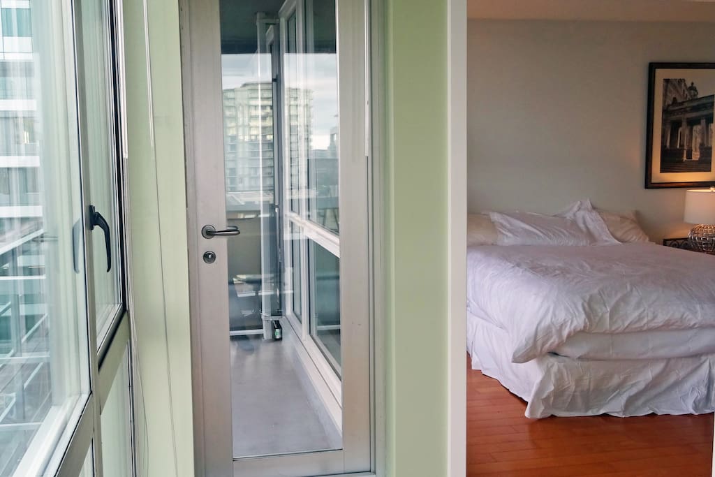 Balcony and bedroom