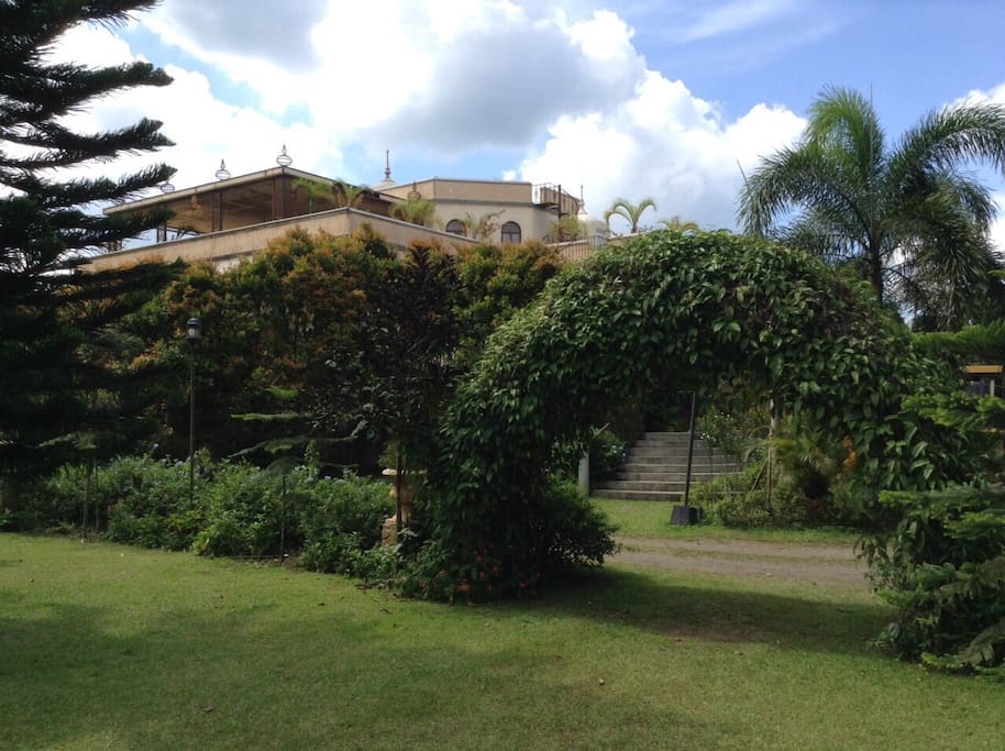 View of the house from the neighboring garden
