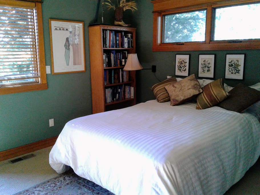 You can hear the babbling brook from the bedroom