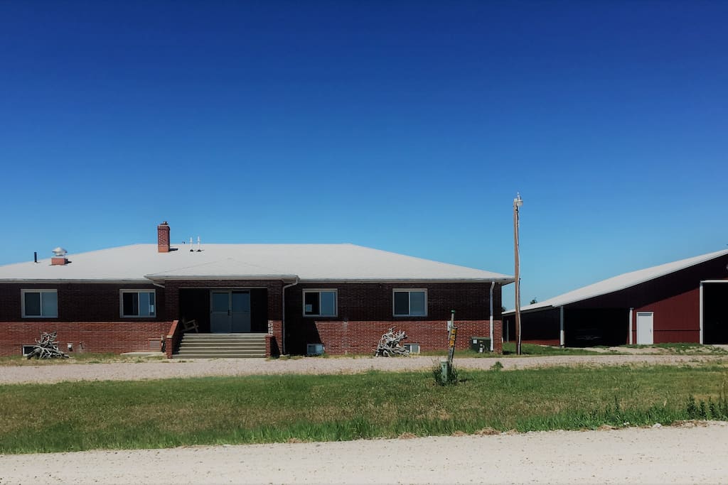 Rooster Junction was previously a school house before it was remodeled into a hunting lodge.