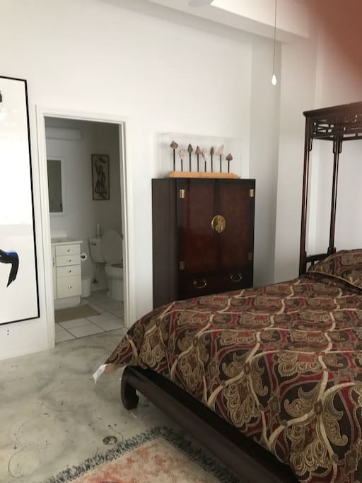 The Asian Room has an en suite bathroom with shower/tub.