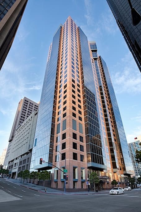 Copley Hall and Towers is where the SD Symphony plays several blocks away North of the condo.. This is not where the condo is, but is very close