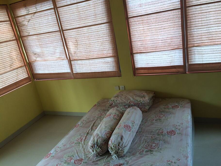 The bedroom is in the 2nd floor. And 2nd floor is practically empty so you can use the floor as you like