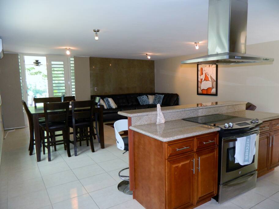 You are never far from your guests and family with this open concept