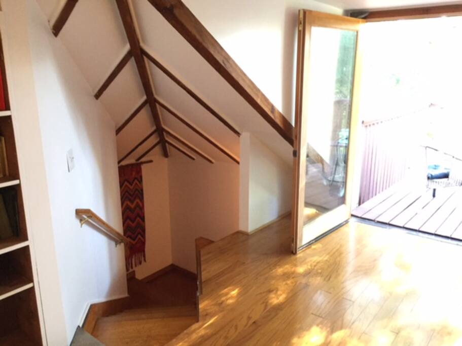 Stairs leading to Treehouse Suite