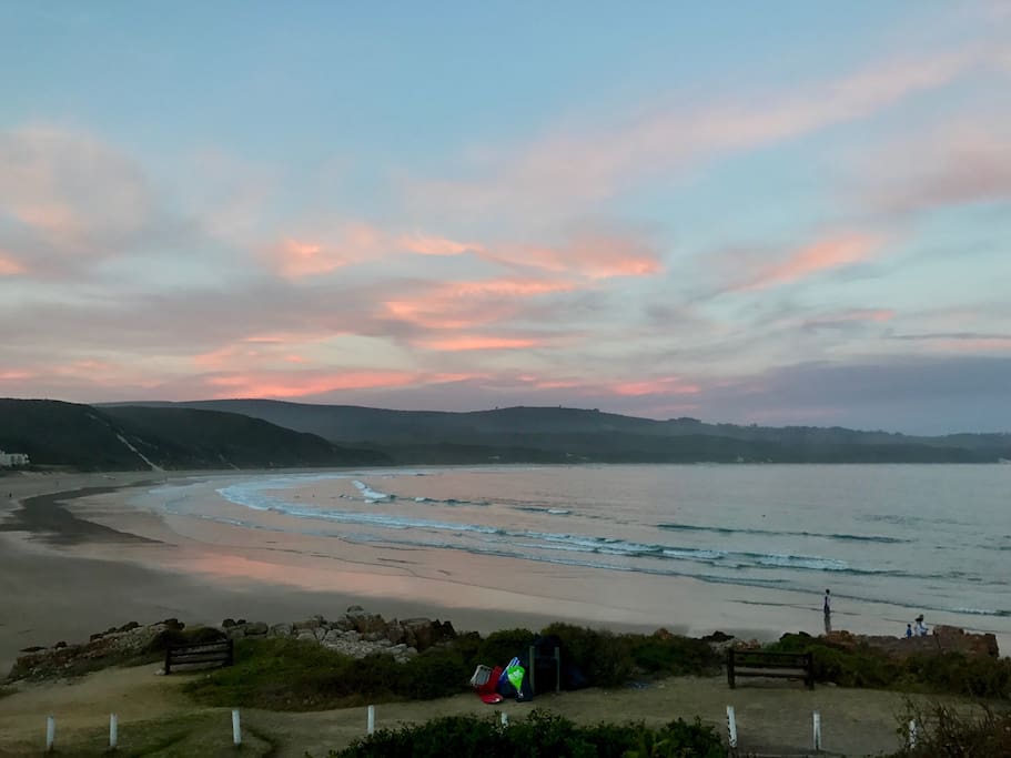 Sunset from the front door
