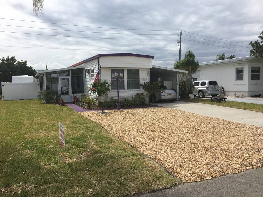 Plenty of parking and landscaping.