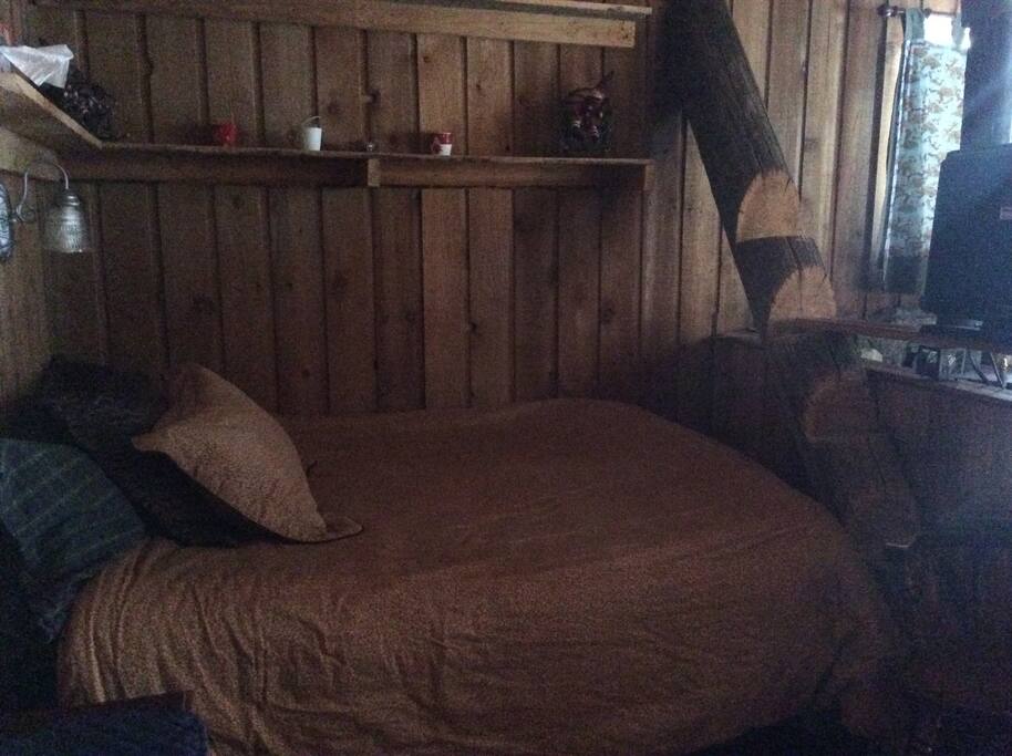 The queen bed