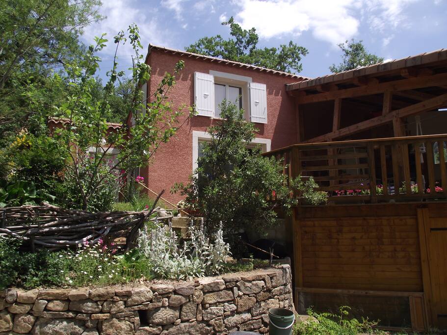 Vue du jardin d'en bas,