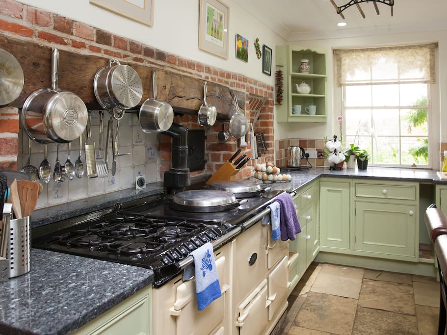 The Aga - also with gas hob and electric oven