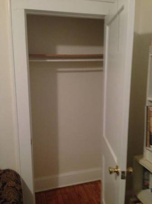 Built in closet.