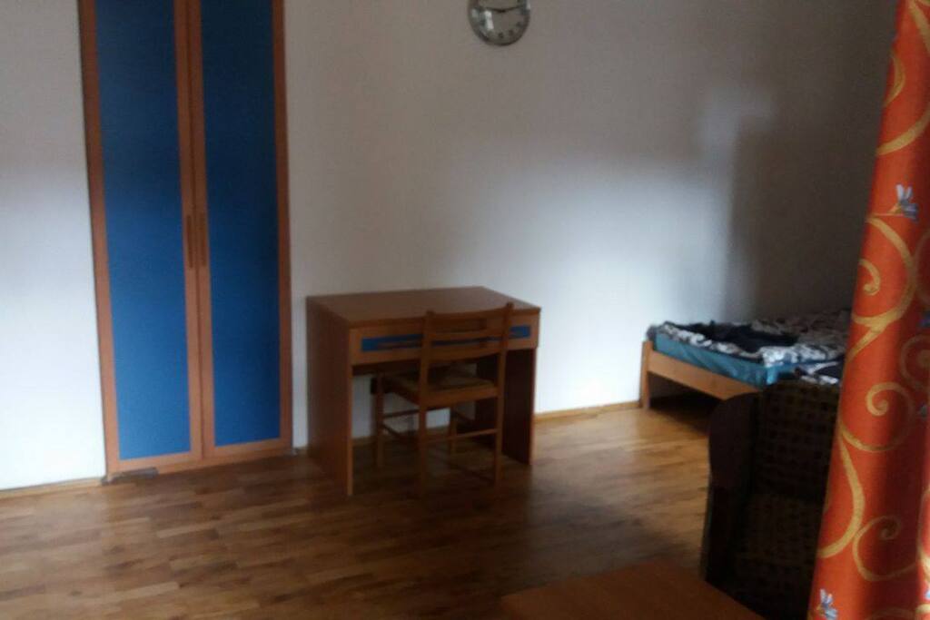 Wardrobe and working table