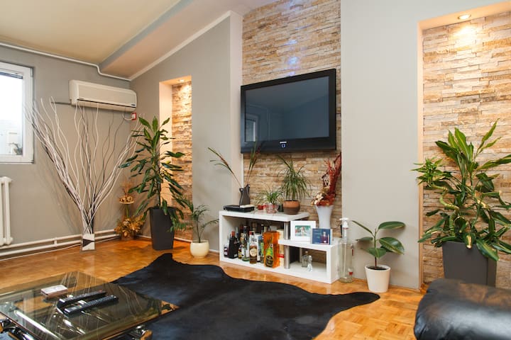 Belgrade heart DeLux penthouse 60m2 Skyline view!