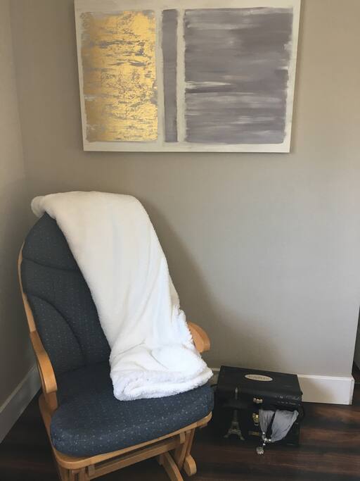Relax on the rocking chair with a book